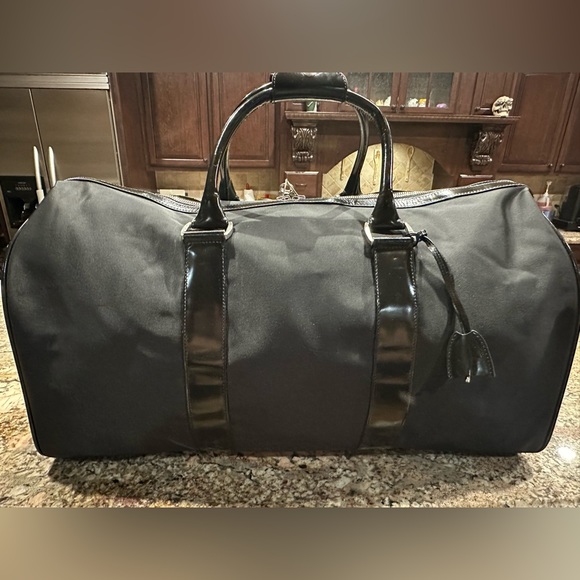 Gianni Versace Nylon and Patent Extra Large Duffle W/Lock & Key - Picture 12 of 15